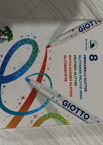 Giotto Turbo Glitter 8 Renkli Simli Keçeli Kalem - Görsel 3