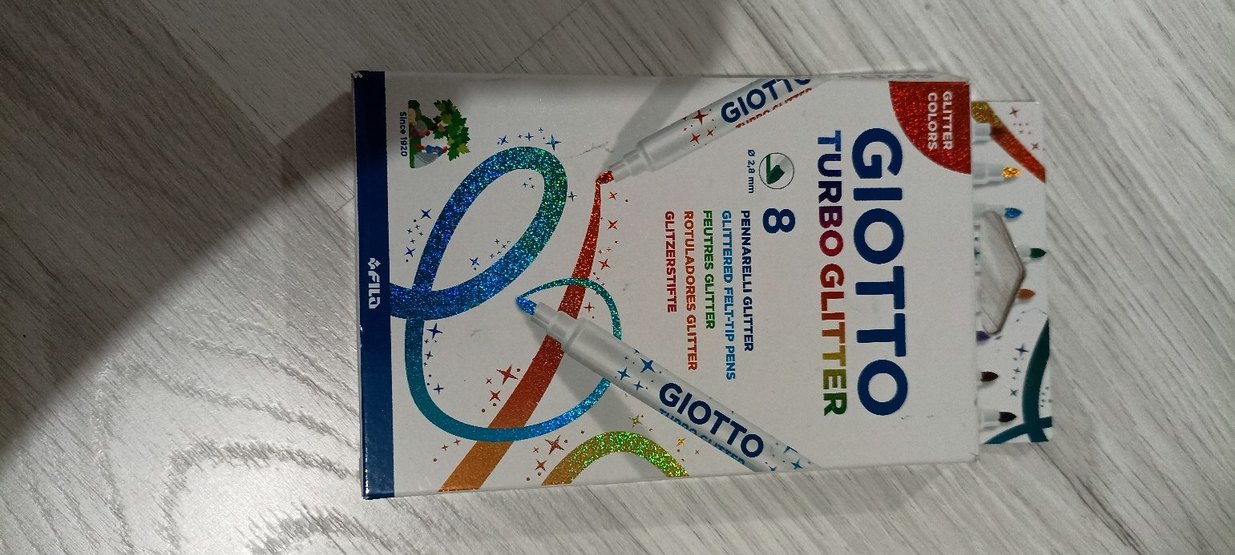 Giotto Turbo Glitter 8 Renkli Simli Keçeli Kalem - Görsel 3