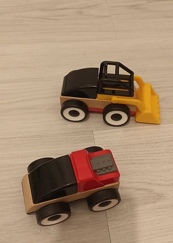 Ahşap Oyuncak Kamyon ve Kepçe Seti İKEA - Görsel 2