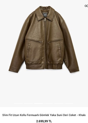 Kahverengi  Erkek Deri Ceket - Görsel 2