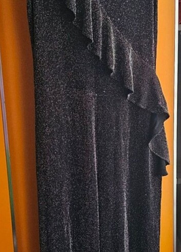 Zara SİYAH BİSİKLET YAKA ÖNÜ TÜL DETAYLI KADIN TULUM 