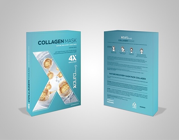 Xaura Beauty Collagen Mask Kolajen Maske Seti