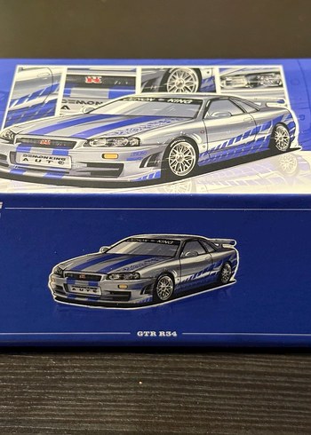 Demon King 1/64 Nissan Skyline GT-R34 CHASE - Görsel 5