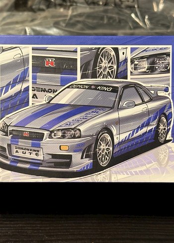 Demon King 1/64 Nissan Skyline GT-R34 CHASE - Görsel 4
