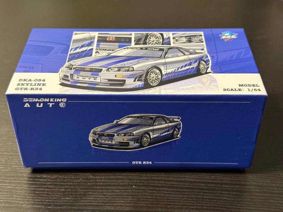 Demon King 1/64 Nissan Skyline GT-R34 CHASE - Görsel 5