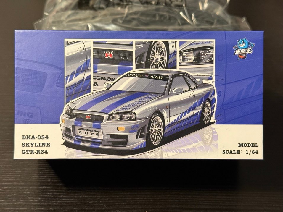 Demon King 1/64 Nissan Skyline GT-R34 CHASE - Görsel 4