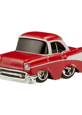Car Tuned 57 Chevy Bel Air Kırmızı 1/64 - Görsel 3