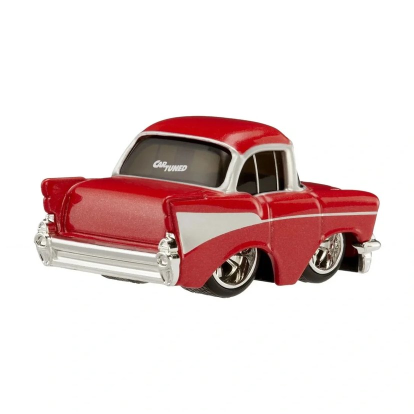 Car Tuned 57 Chevy Bel Air Kırmızı 1/64 - Görsel 2