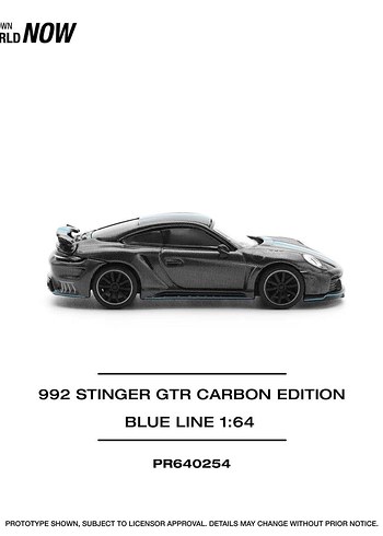 Pop Race 1/64 PR64-254 Porsche 992 Stinger GTR - Görsel 3