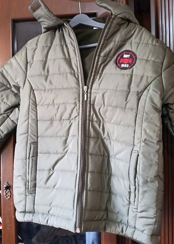 Erkek Çocuk Gri Fermuarlı Mont