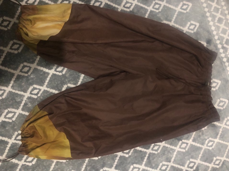 Kahverengi Midi Drapeli Kumaş Haşema - Görsel 2