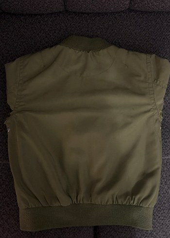 Erkek Çocuk Haki Fermuarlı Mont - Görsel 4