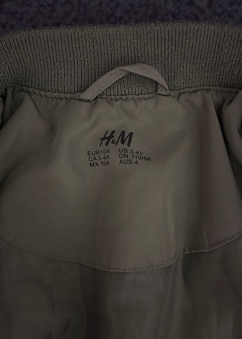 Erkek Çocuk Haki Fermuarlı Mont - Görsel 6