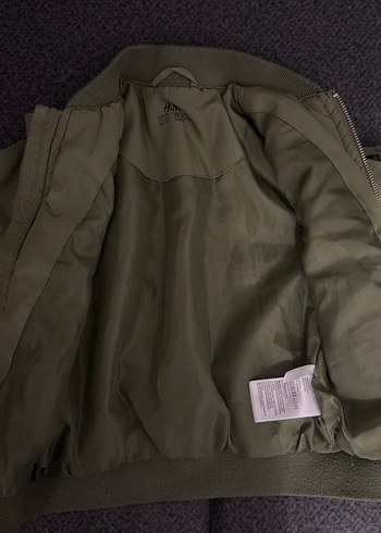 Erkek Çocuk Haki Fermuarlı Mont - Görsel 5