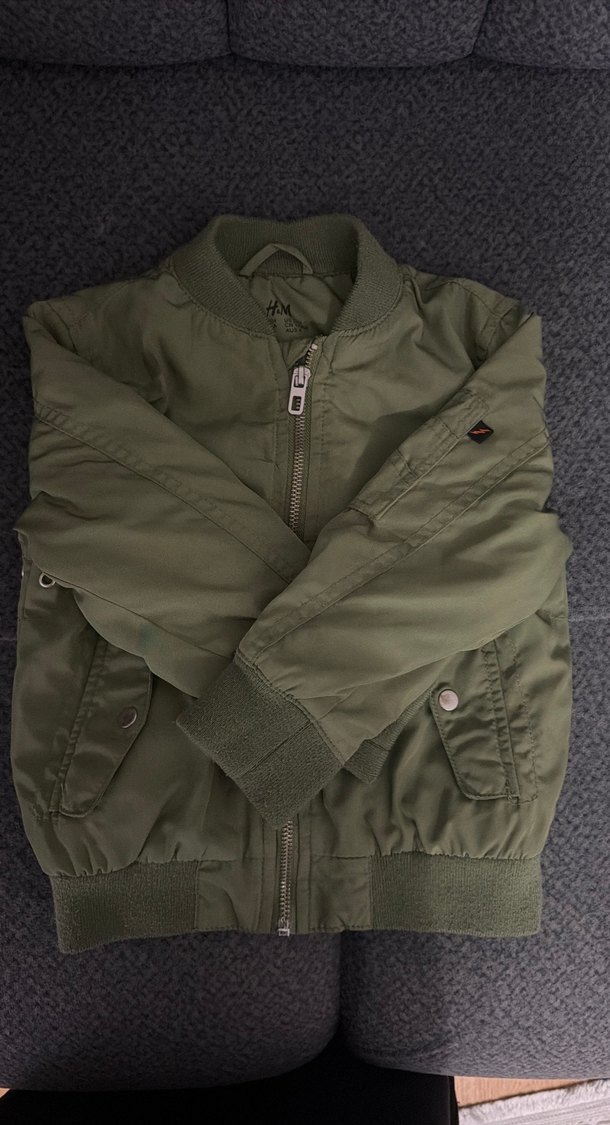 Erkek Çocuk Haki Fermuarlı Mont - Görsel 3