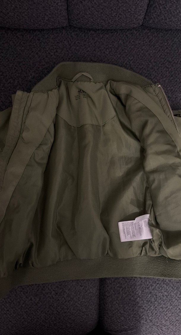 Erkek Çocuk Haki Fermuarlı Mont - Görsel 5