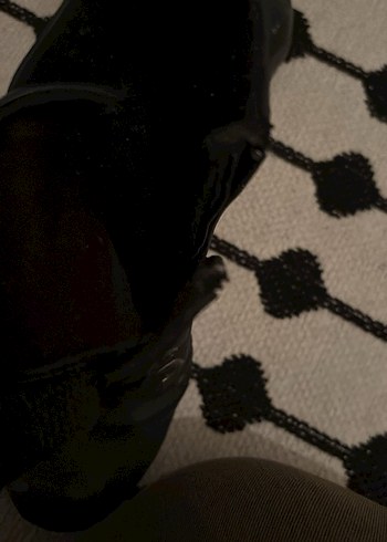 Siyah Dolgu Topuklu Bağcıklı Kadın Bot - Görsel 4