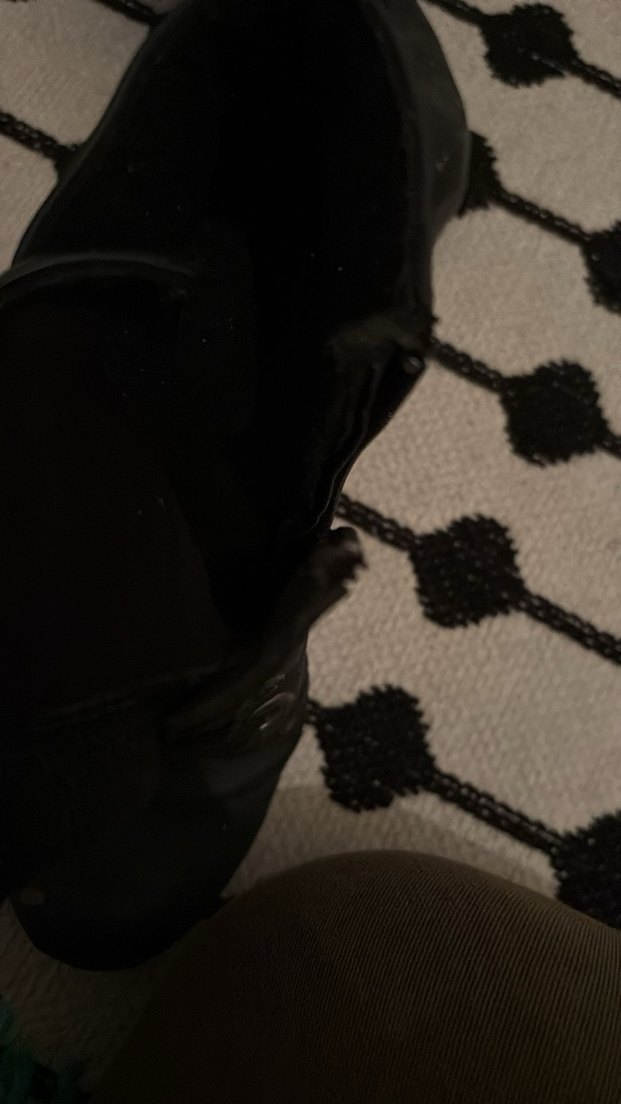 Siyah Dolgu Topuklu Bağcıklı Kadın Bot - Görsel 4