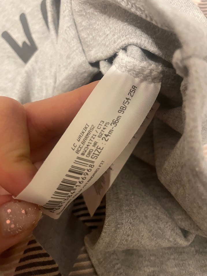 Gri Kısa Kollu Bebek Body - Görsel 2