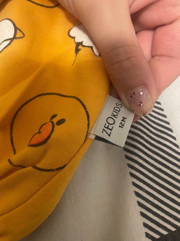 Renkli Baskılı Sarı Puff Sweatshirt - Görsel 2