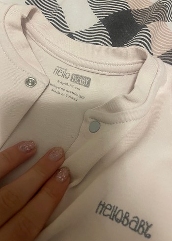 Uzun Kollu Düğmeli Bebek Body - Görsel 2