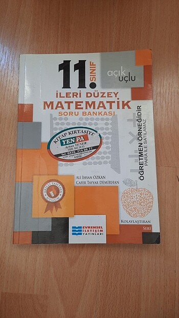 Evrensel İletişim Yayınları 11.sınıf İleri düzey matematik soru 