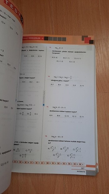  Beden Renk Evrensel İletişim Yayınları 11.sınıf İleri düzey matematik soru 
