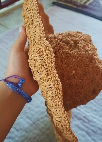 El örgüsü plaj şapkası
