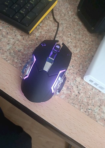 SIFIR Renkli LED Işıklı Siyah Kablolu Gaming Mouse
