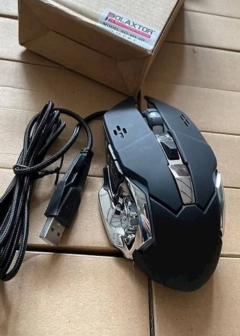 Beden Renk SIFIR Renkli LED Işıklı Siyah Kablolu Gaming Mouse