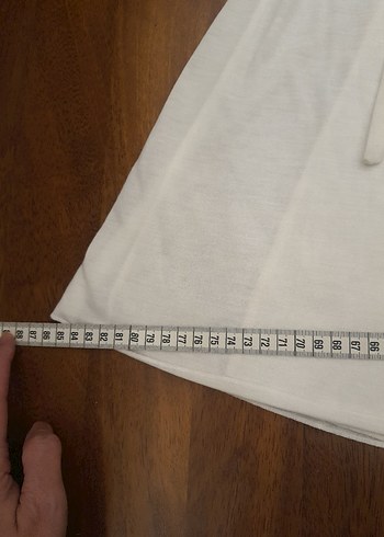 POLO PLAJ ELBİSESİ Beyaz Midi V Yaka Drapeli Elbise - Görsel 8