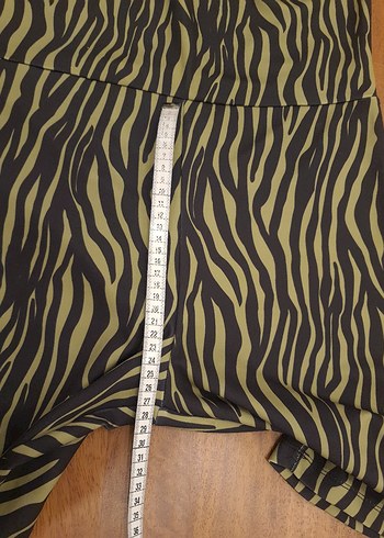 Kadın STRAPLEZ TULUM Zebra Desenli Mini Yüksek Bel - Görsel 6