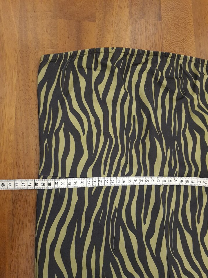 Kadın STRAPLEZ TULUM Zebra Desenli Mini Yüksek Bel - Görsel 3