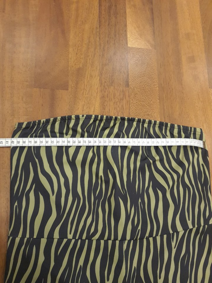 Kadın STRAPLEZ TULUM Zebra Desenli Mini Yüksek Bel - Görsel 2