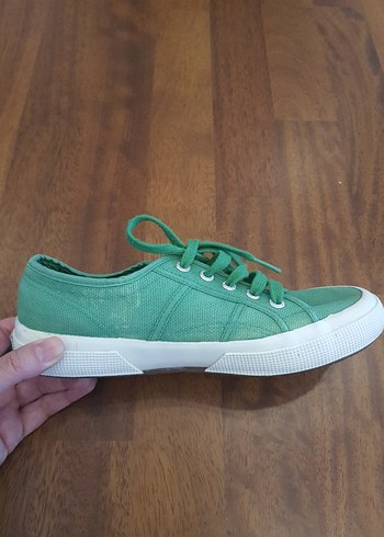 37 Beden Superga Orjinal Yeşil Sneakers Spor ayakkabı