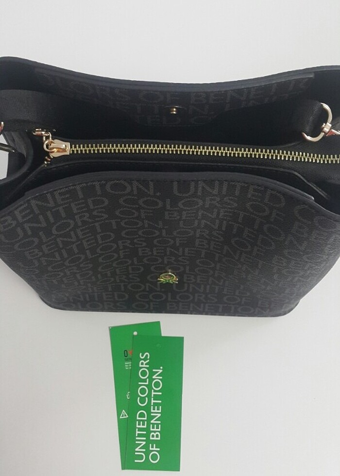 Unıted Colors of Benetton Siyah Omuz Çantası - Görsel 3