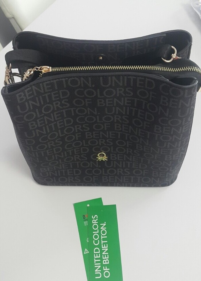 Unıted Colors of Benetton Siyah Omuz Çantası - Görsel 4