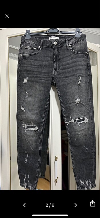 44 Beden gri Renk Zara jeans