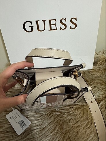 Beden camel Renk Orijinal Guess çanta