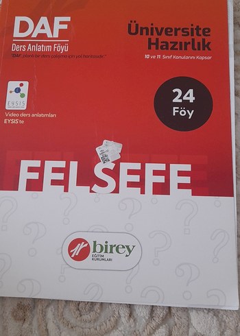 DAF Felsefe Üniversite Hazırlık Ders Föyü