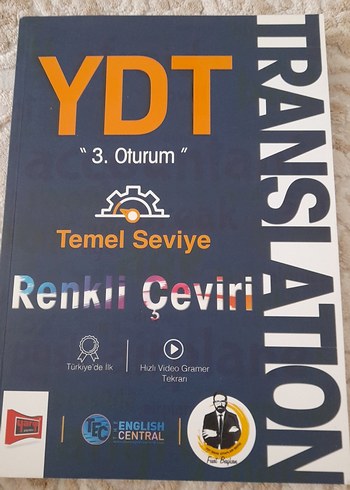 YDT Temel Seviye Renkli Çeviri Kitabı