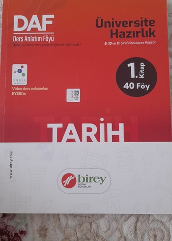 DAF Üniversite Hazırlık Tarih Ders Föyü 1. Kitap