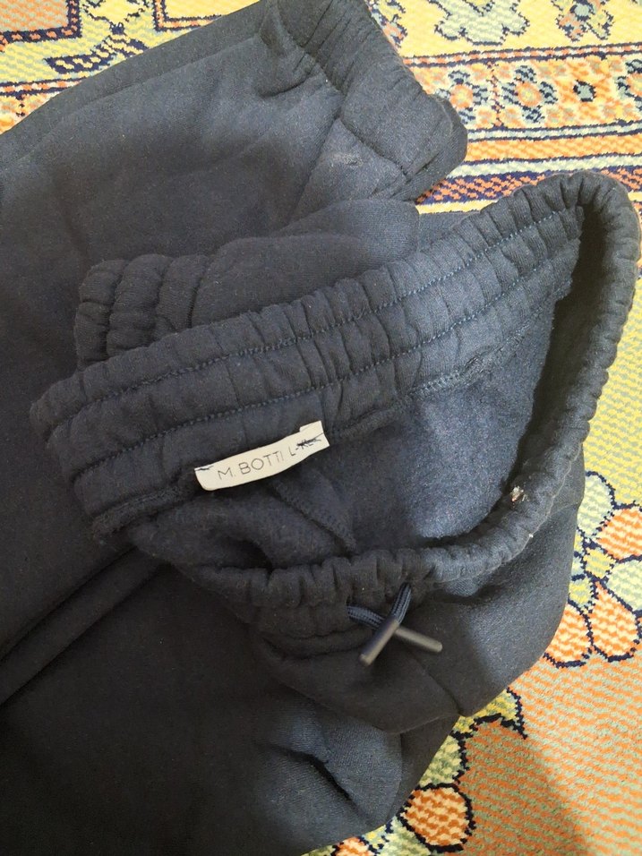 Mavi Rahat Kesim Kadın Eşofman Altı - Görsel 4