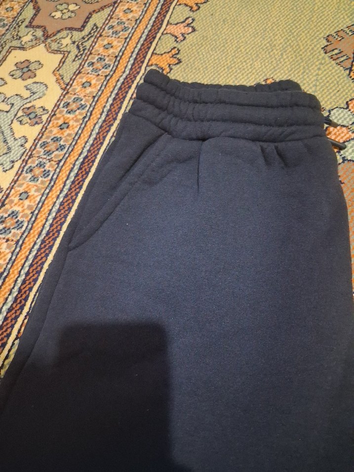 Mavi Rahat Kesim Kadın Eşofman Altı - Görsel 2