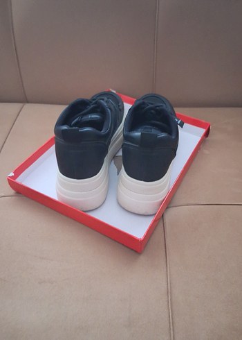 Kadın Siyah Platform Spor Ayakkabı - Görsel 4