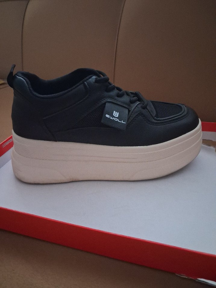 Kadın Siyah Platform Spor Ayakkabı - Görsel 5