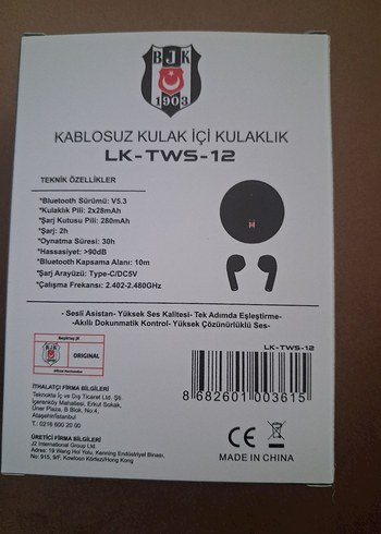BJK Kablosuz Kulak İçi Kulaklık LK-TWS-12 - Görsel 5