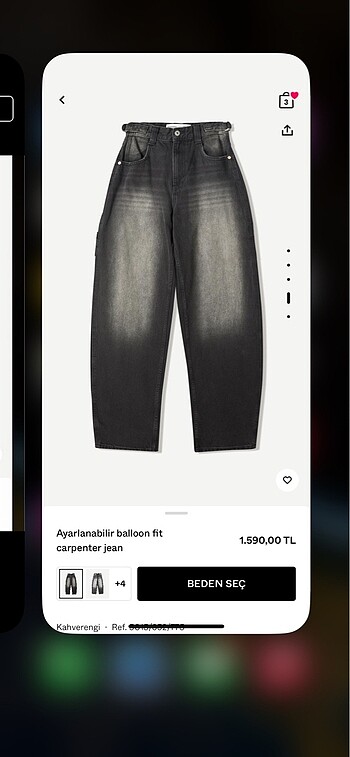 s Beden BERSHKA JEAN 36(S)