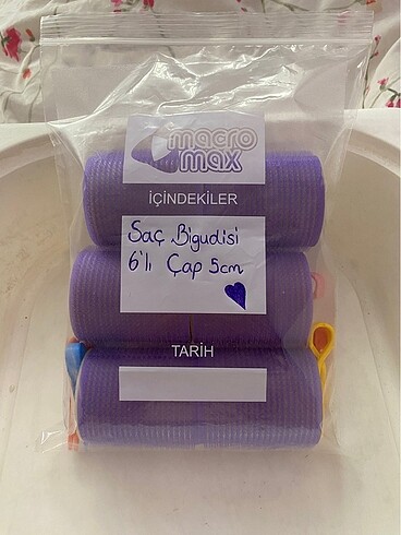Croc Sünger Bigudi 6?lı Çap 5cm