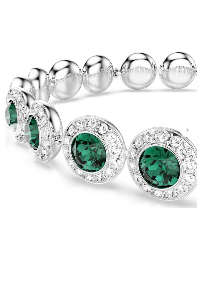 Zincir Detaylı Yeşil Taşlı Bileklik - Görsel 2